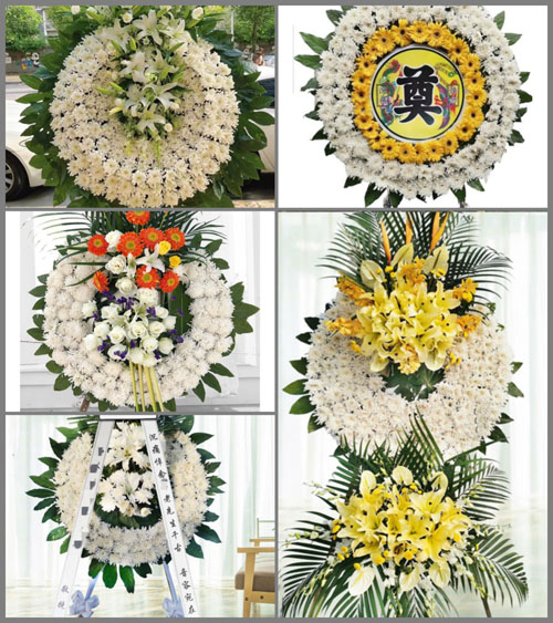 湖南永州祁阳县观音滩镇银星村花圈速递